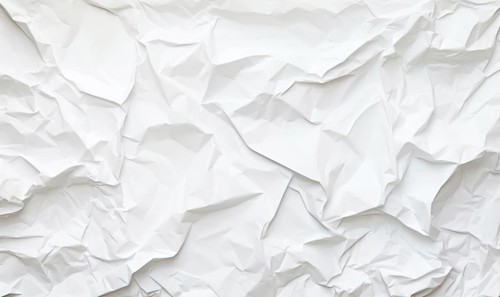 White crumpled paper background or texture, Crumpled paper background AI generated