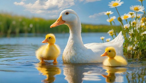 KI generated, animal, animals, bird, birds, biotope, habitat, one, single animal, foraging,