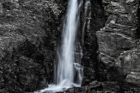 Waterfall in the mountains, environment, pure, clear, clean, nature, idyll, idyllic, flowing,
