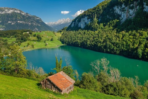 Mountain lake Seeli, Canton Uri, Switzerland, Seeli, Lake Lucerne, Uri, Switzerland, Europe