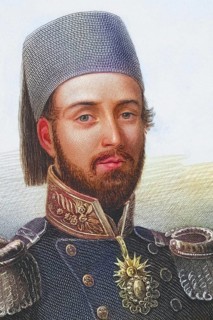Abdulmecid I, 1823, 1861, Sultan of the Ottoman Empire. From the book Gallery of Historical