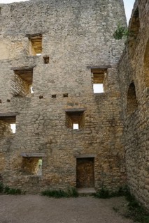 Ruin Reussenstein, ruin of a rock castle above Neidlingen, rock above the Neidlingen valley,
