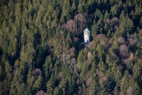 Observation tower on the Taubenberg, near Warngau, Montgolfiade Tegernseer Tal, Balloon Week