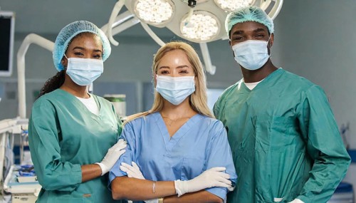AI generated, RF, woman, woman, man, doctor, doctor team, team, 30, years, attractive, attractive,