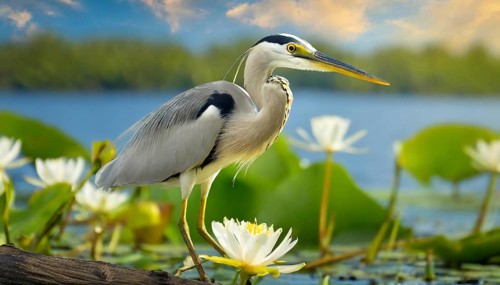KI generated, animal, animals, bird, birds, biotope, habitat, one, individual, water, reed, winter,