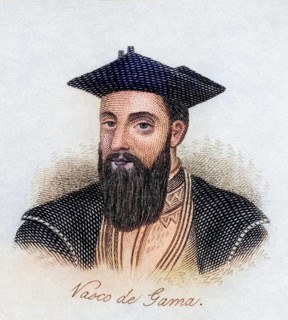 Vasco da Gama, 1st Count of Vidigueira ca. 1460, 1524, Portuguese explorer. From the book Crabb's