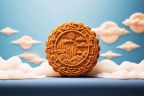 Chinese mooncake. KI generiert, generiert AI generated