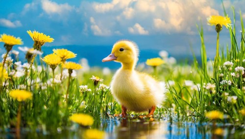 KI generated, animal, animals, bird, birds, biotope, habitat, one, single animal, foraging,