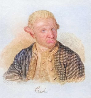 Captain James Cook 1728, 1779, British naval commander, navigator and explorer. From the book