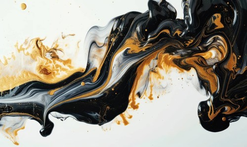 Marble abstract acrylic background. Marbling artwork texture. Agate ripple pattern. Gold powder AI