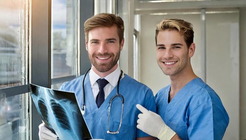 AI generated, RF, man, doctor, doctors, medical team, team, 30+, years, attractive, attractive,
