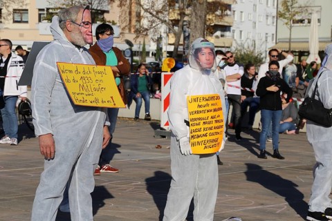 Speyer: Corona protests against the federal government's measures. The protests were organised by