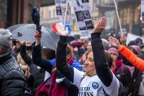 Strasbourg, France: Large demonstration for freedom against the corona measures and the vaccination