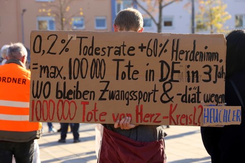 Speyer: Corona protests against the federal government's measures. The protests were organised by