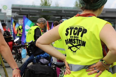 Ramstein 2021 peace camp bicycle demonstration: A bicycle demonstration took place on Saturday