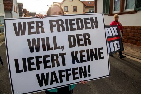 Demonstration in Herxheim near Landau (Palatinate) : Under the slogan Herxheim stands up, a joint