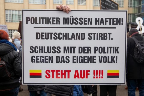 Karlsruhe, 10 December 2023: Large demonstration in favour of reappraisal of the coronavirus