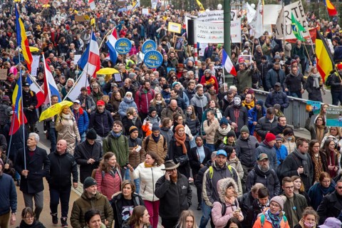 Brussels, 23 January: European demonstration for democracy, organised by the Europeans United
