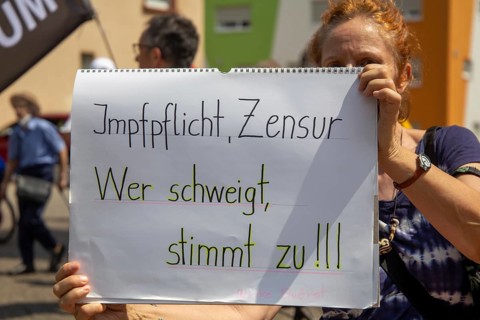 Demonstration in Landau, Palatinate: The demonstration was directed against the government's