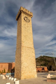 Tower of Mangana, Torre Mangana, on site of Moorish city, Cuenca, Castille La Mancha, Spain, Europe