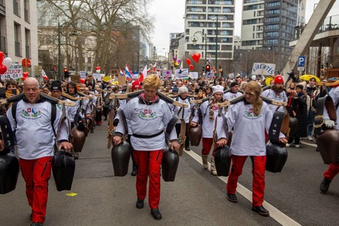Brussels, 23 January: European demonstration for democracy, organised by the Europeans United
