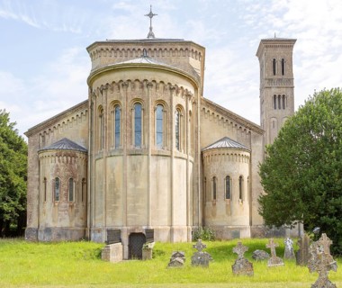 Exterior 19th century Italianate architecture of Wilton new church, Wiltshire, England, UK ornate