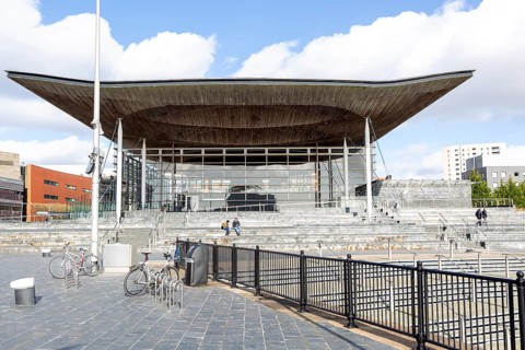 Welsh government senate building Cardiff, South Wales, UK Senedd, National Assembly for Wales 2005