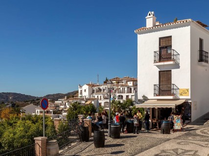 Vinos el Lagar small wine bar shop, Frigiliana, Axarquia, Andalusia, Spain, Europe