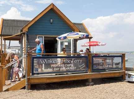 Winkles at the Ferry cafe at Felixstowe Ferry, Suffolk, England, UK