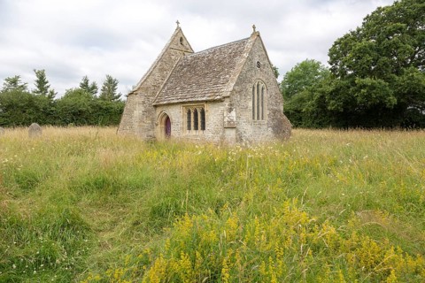 Chancel All Saints church, Leigh, Wiltshire, England, UK the rest of the building was rebuilt on