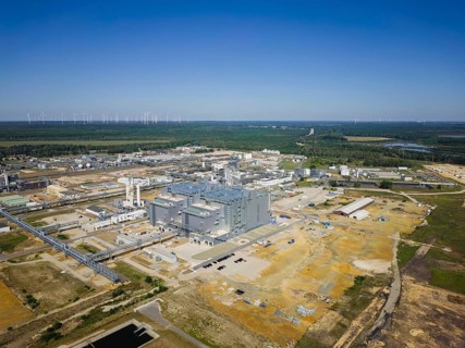 Chemical plant Schwarzheide. BASF Schwarzheide GmbH is a wholly owned subsidiary of BASF SE,