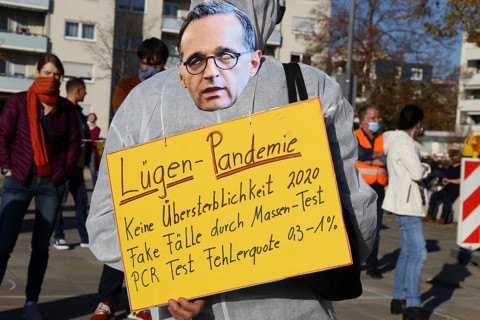 Speyer: Corona protests against the federal government's measures. The protests were organised by