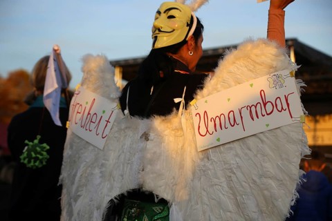 Karlsruhe: Corona protests against the measures taken by the federal government. The protests were