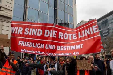 Brussels, 23 January: European demonstration for democracy, organised by the Europeans United