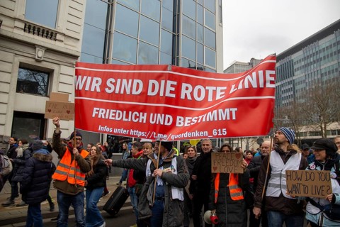 Brussels, 23 January: European demonstration for democracy, organised by the Europeans United
