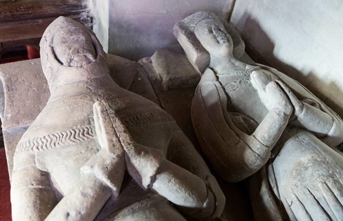Altar tomb late 14th century Malwain or Blount family, church of Saint Andrew, Etchilhampton,