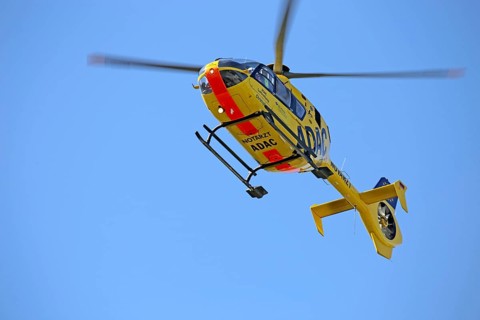 Rescue helicopter Christoph 5, BG Clinic Ludwigshafen on duty