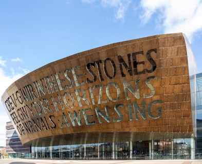 Wales Millennium Centre, Canolfan Mileniwm Cymru, Cardiff Bay, Cardiff, South Wales, UK spend 2004