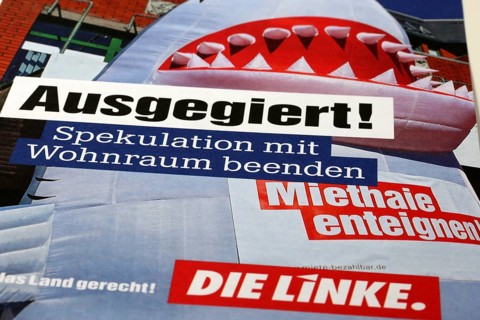 Symbolic image Die Linke: Flyer on the topic of housing