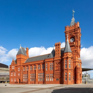 Pierhead building 1897 architect William Frame, Cardiff Railway Company, Cardiff Bay, Wales, UK,