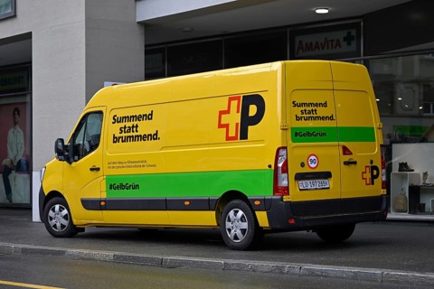 Delivery vans humming the post instead of humming