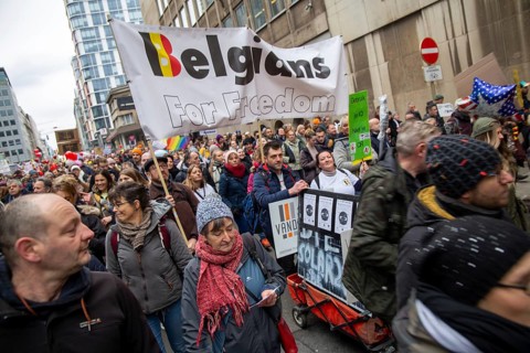 Brussels, 23 January: European demonstration for democracy, organised by the Europeans United