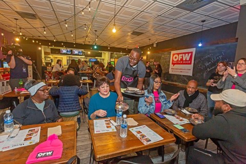 Detroit, Michigan USA, 8 February 2024, Michigan Lt. Governor Garlin Gilchrist spent an hour as a