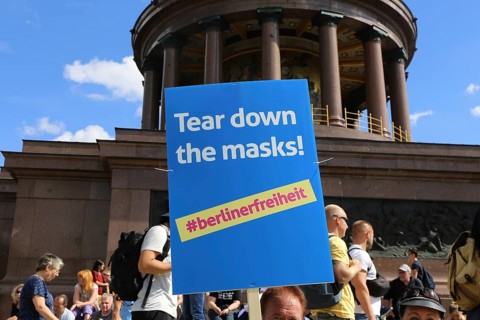 Major demonstration Berlin invites Europe - Festival for peace and freedom Berlin 29 August 2020
