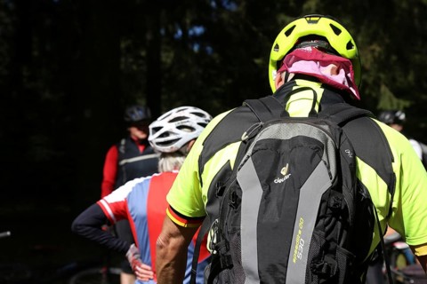 Mountain bike tour through the Bavarian Forest with the DAV Summit Club: stopover on the way to the