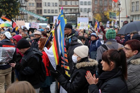 Strasbourg, France: Large demonstration for freedom against the corona measures and the vaccination
