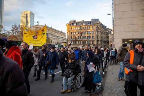 Frankfurt: Demonstration against vaccination pressure and the threat of compulsory vaccination. The