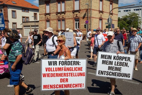 Demonstration in Landau, Palatinate: The demonstration was directed against the government's