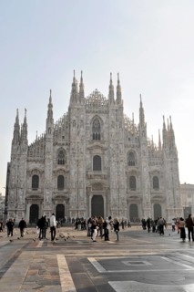 Milan Cathedral, Duomo, construction started in 1386, completed in 1858, Milan, Milano, Lombardy,