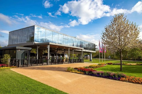 BUGA (Federal Garden Show) Mannheim 2023: The cable car connects the two exhibition grounds